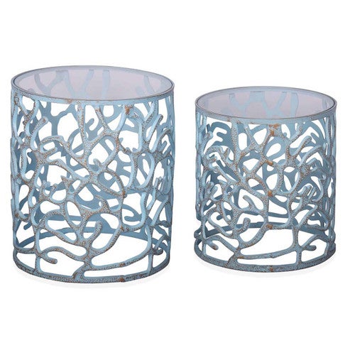 Ocean Swirl Tables - Set of 2