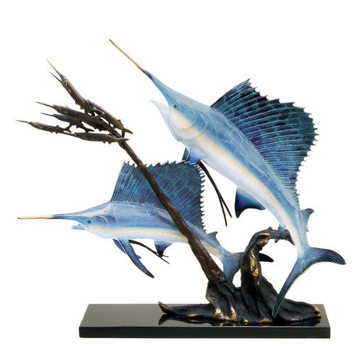 Sea Chase Sailfish Sculpture - OUT OF STOCK UNTIL 06/03/2025