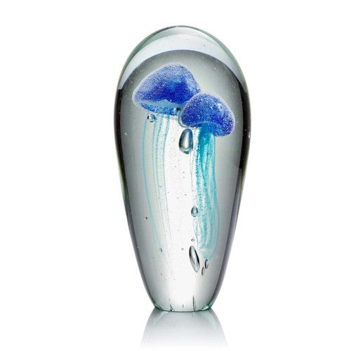 Jellyfish Duo Art Glass - Blue