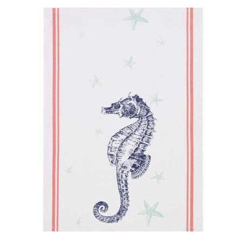 Underwater Seahorse Dishtowels - Set of 4