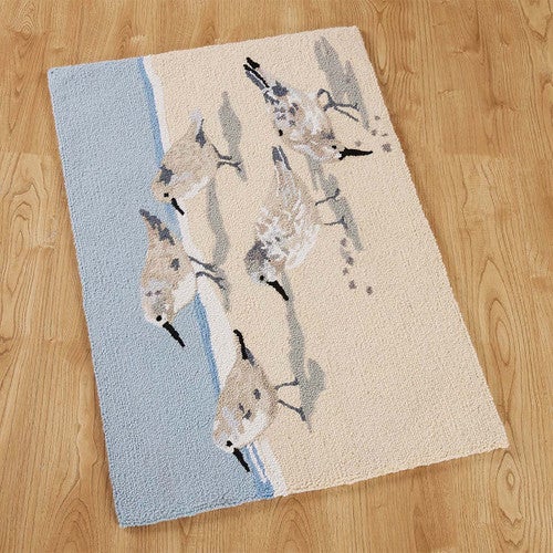 Sandpipers Coastal Hooked Accent Rug - OUT OF STOCK UNTIL 04/17/2025