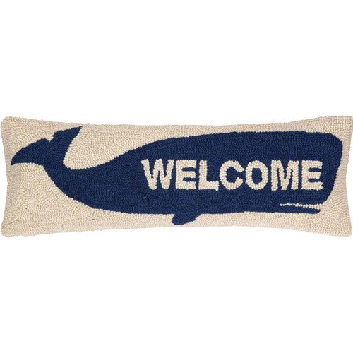 Whimsical Whale Hooked Pillow - OUT OF STOCK UNTIL 07/04/2025