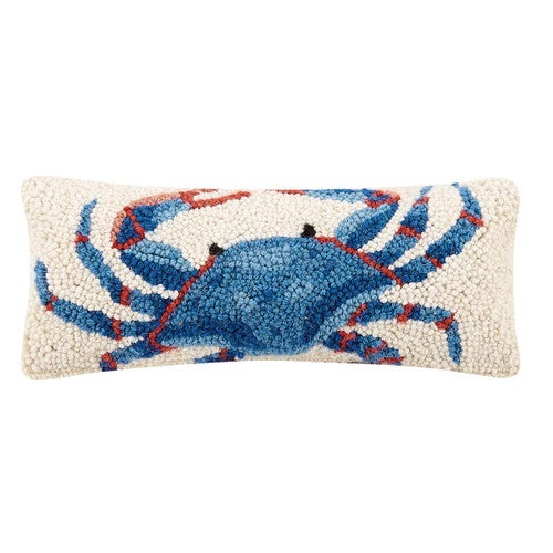 Sealife Crab Rectangular Hooked Pillow