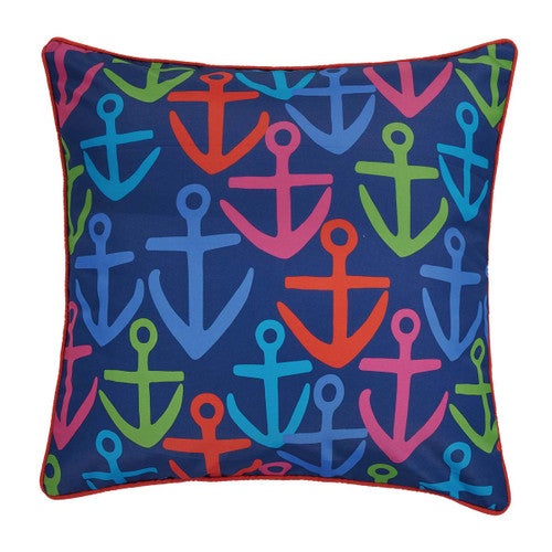 Colorful Anchors Pillow