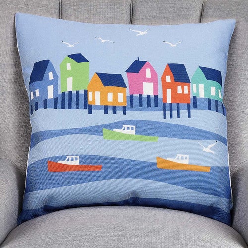Seashore City Pillow
