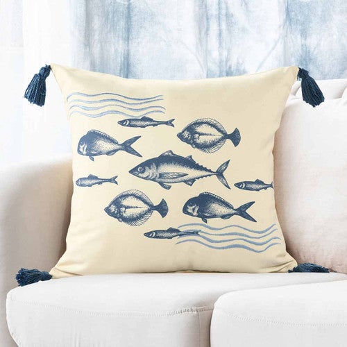 Swim Together Indoor/Outdoor Pillow