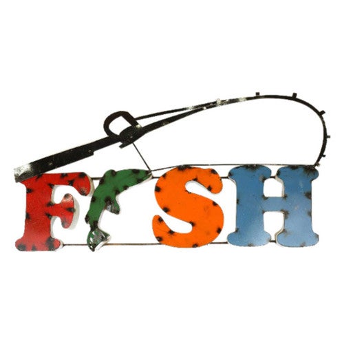 Fish Handmade Metal Sign