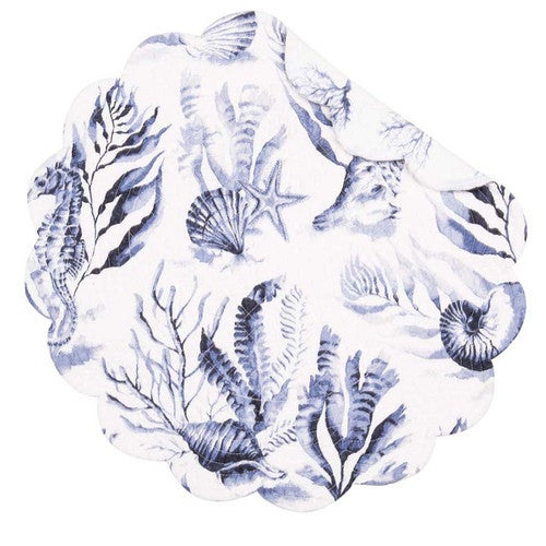 Sea Whisper Round Placemats - Set of 6