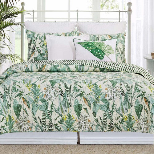 Coastal Flora Quilt Bed Set - Twin