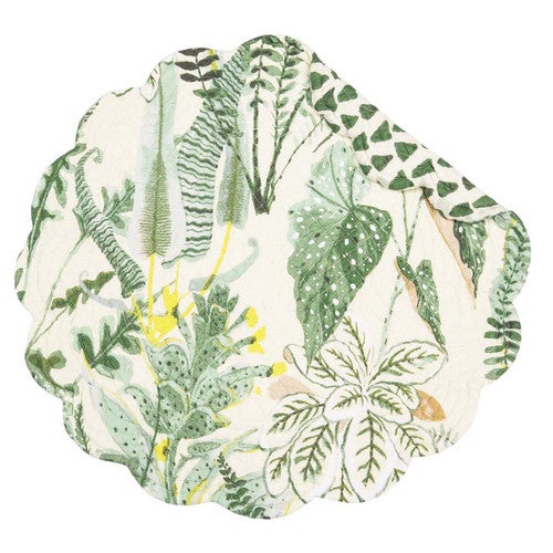 Coastal Flora Round Placemats - Set of 6