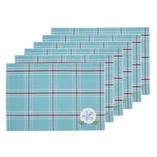 Seaside Holly Placemats - Set of 6 - OUT OF STOCK UNTIL 09/03/2025