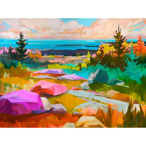 Vibrant Ocean View Canvas Print