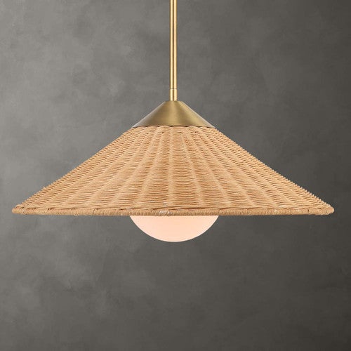 Cone Rattan Pendant Light
