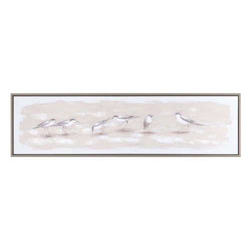 Brown Flock Wall Art