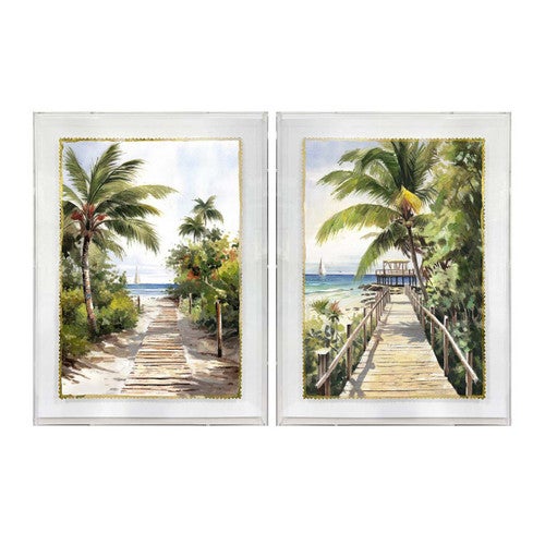 Breezy Beach Walk Wall Art - Set of 2