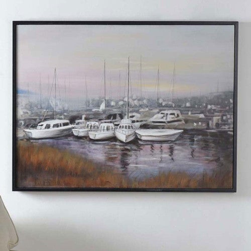 Overcast Harbors Wall Art