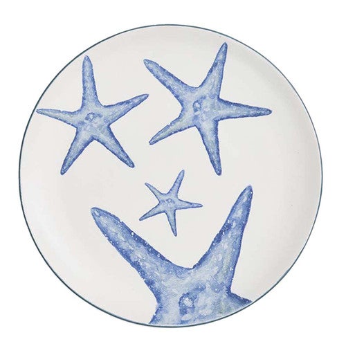 Blue Starfish Platter - Set of 2