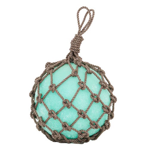 Small Glass Buoy Decorative Sphere - Seafoam
