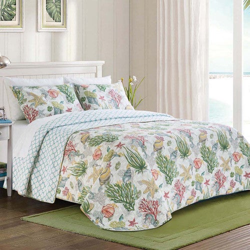 Royal Sea Floor Bedspread - Twin