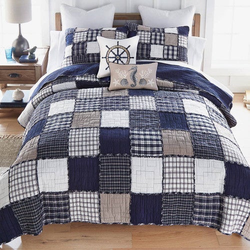 Seaside Patches Quilt Bedding Collection