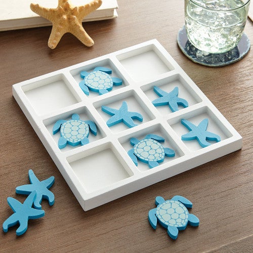 Starfish & Turtle Tic Tac Toe Set