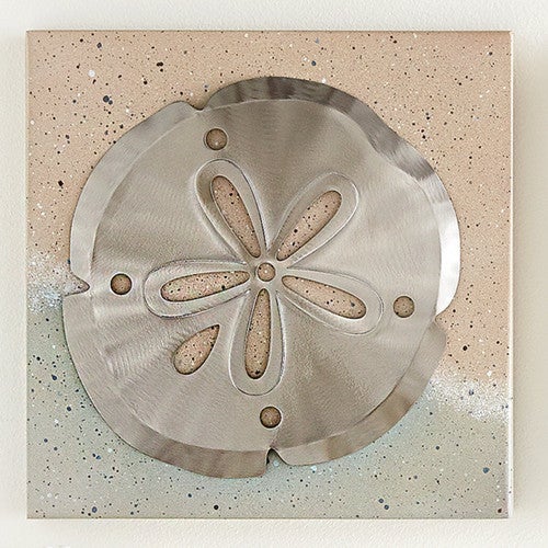 Sand Dollar Sea Treasure Metal Wall Art