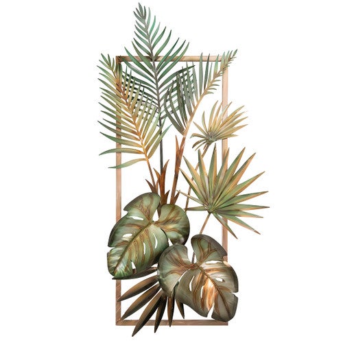 Tropical Palms Metal Wall Art - 2