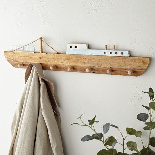 Nautical Ship Wooden Wall Hooks