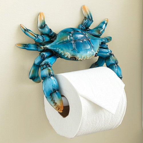 Blue Crab Toilet Paper Holder - OUT OF STOCK
