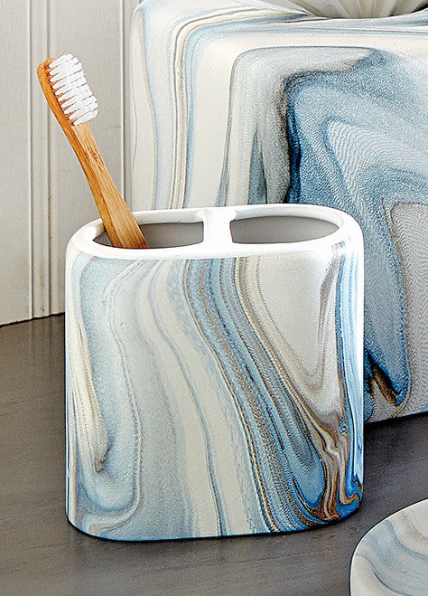 Azure Waves Toothbrush Holder