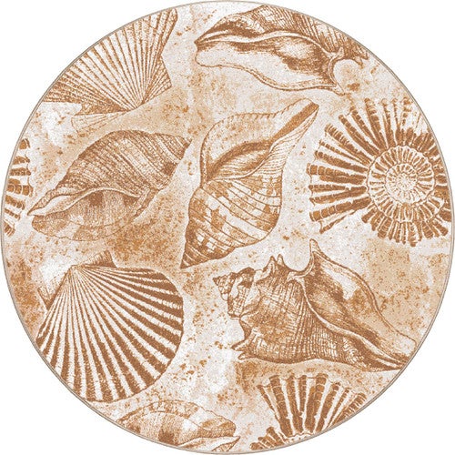 Sandy Shore Shells Rug - 8 Ft. Round
