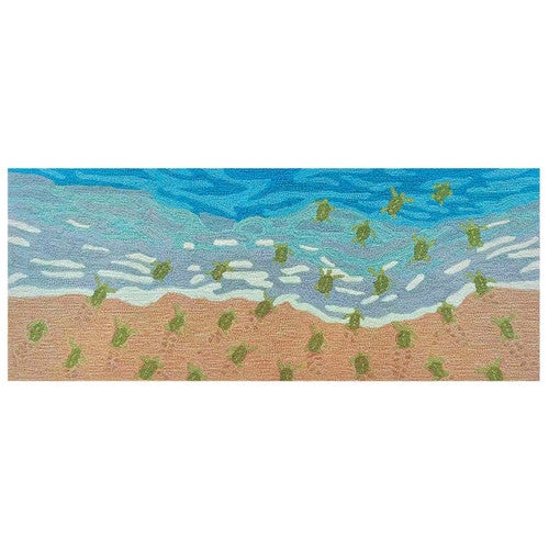 Turtle Escape Indoor/Outdoor Rug - 2 x 5
