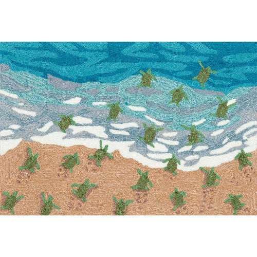 Turtle Escape Indoor/Outdoor Rug - 3 x 4