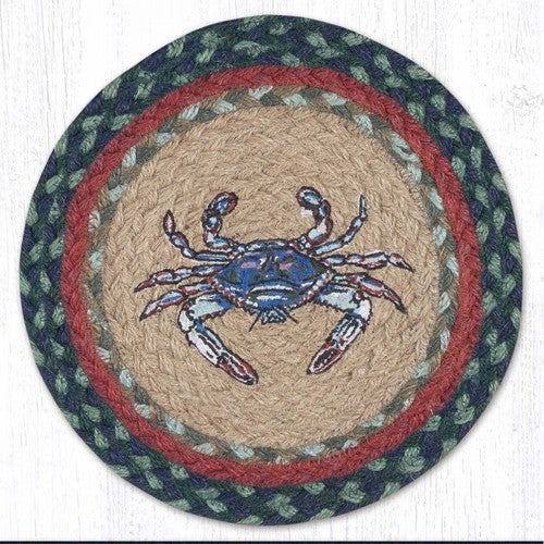 Blue Crab Round Trivets - Set of 3