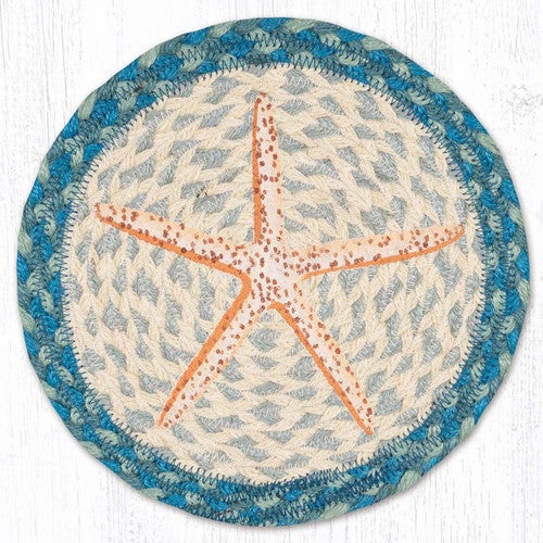 Simple Sea Star Round Trivets - Set of 3