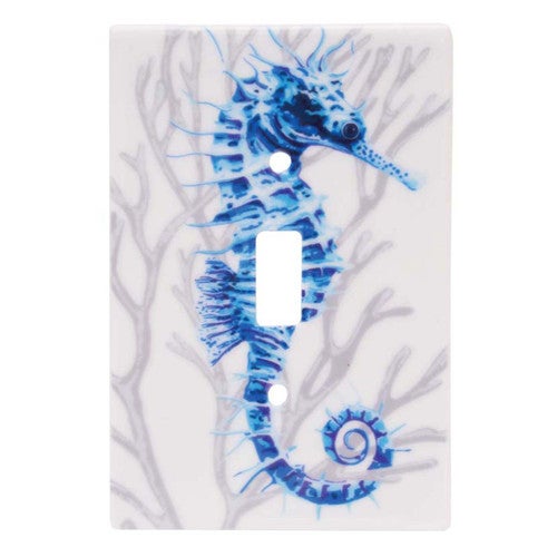 Ocean Blue Seahorse Switch Plates