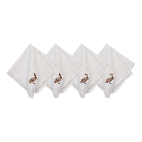 Bayshore Pelican Napkins - Set of 4