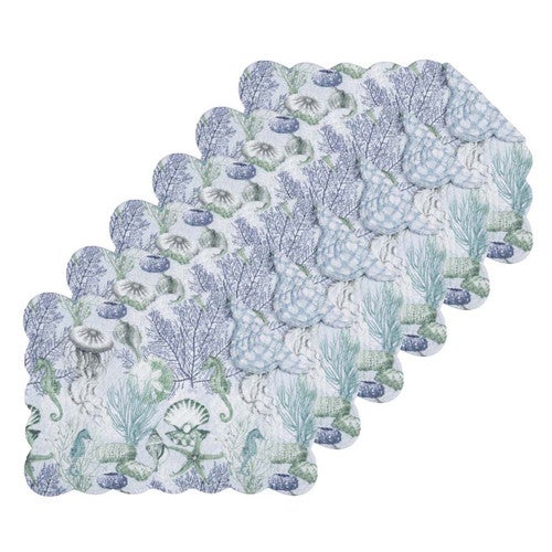 Seascape Coastal Placemats - Set of 6