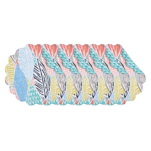Coastal Colors Round Placemats - Set of 6