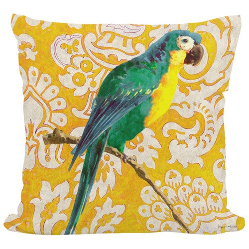 Jamaica Bay Parrot Indoor/Outdoor Pillow