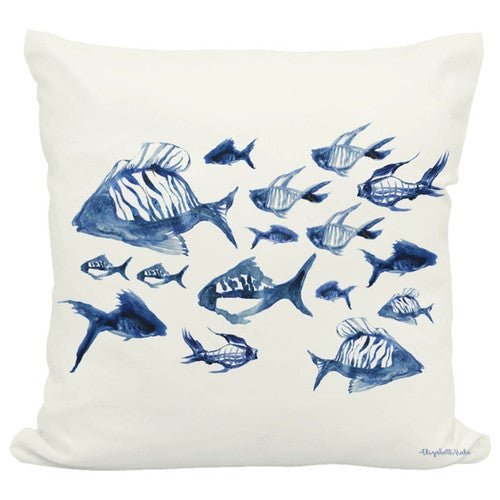 Tropical School Indoor/Outdoor Pillow