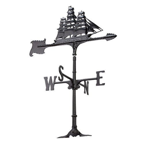 Black Clipper Accent Weathervane - 30 Inch