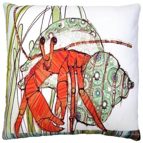 Seaside Hermit Crab Indoor/Outdoor Pillow
