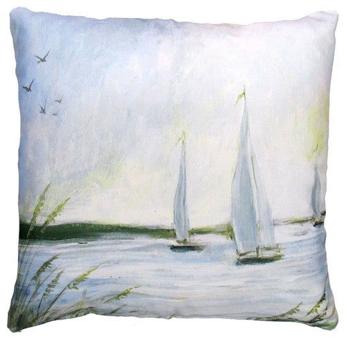Morning Sail Indoor/Outdoor Pillow