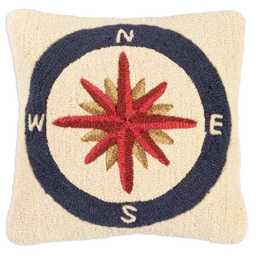 Mariner’s Point Hooked Pillow