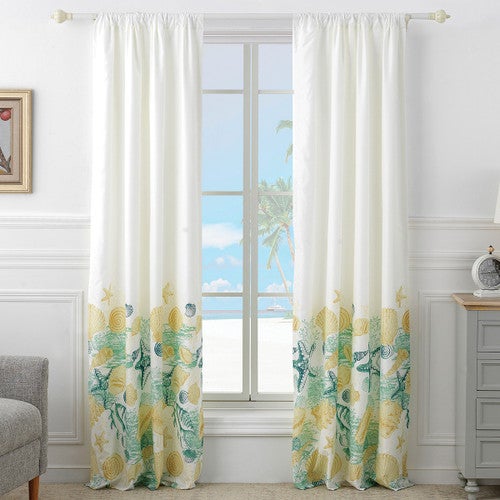 Blissful Beach Lined Drapes