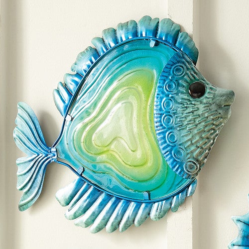 Blue Shimmer Fish Wall Art