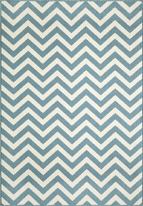 Baja Chevron Blue Rug Collection