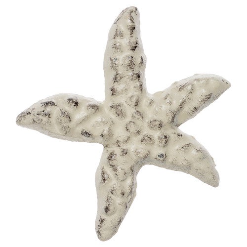 White Washed Starfish Cabinet Knob