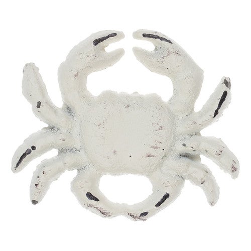 White Washed Crab Cabinet Knob